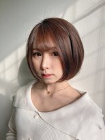 モアナ バイ ラナ 甚目寺店(MoanA BY LANA)&nbsp;韓国風/透明感カラー/オリーブベージュ/ぱっつん前髪/小顔カット