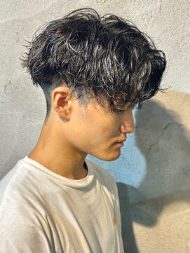 ニアウ 高崎店(Niau) ツイストスパイラルパーマセンターパートメンズパーマ群馬高崎