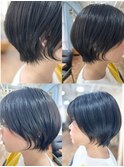 20代30代大人美人小顔ブリーチなし韓国ヘアアッシュブラック