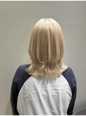 おしゃれ女子ウルフヘア×インナーカラー