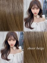 アリュウル 表参道 青山(Allure)&nbsp;ブリーチなしダブルカラーでつくるミルクティーベージュ