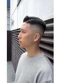 束感刈り上げビジネス七三ツーブロックアップバング1ta