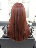 ★レイヤーカット イメチェン 美髪 テラコッタ　ブロンド