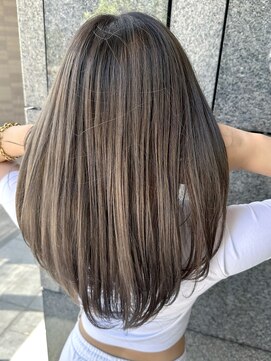 ヘアーアンドスパ フェリーチェ ミチ 野田屋町店(HAIR&SPA felice MICHI) 【felice MICHI 石井あすか】アッシュグレー 顔周りカット 艶髪