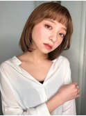 ぱっつん前髪ワンカールストレートボブディp1上尾20代30代40代