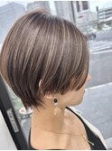 ☆ハンサムショート/ハイライト/白髪ぼかし/くすみベージュ☆