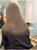 ベージュカラー/ブリーチなしダブルカラー/赤み消し/渋谷/原宿