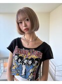 ハイトーンボブ/ブランドカラー