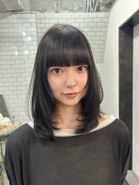 レガーレ(Legare) 【広島韓国ヘア】ミディアムレイヤー×ダークグレー