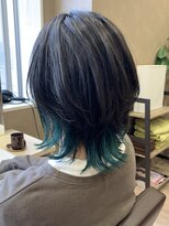ココンヘアー(KOKON hair)&nbsp;【ウルフ × インナーカラー × ディープグリーン】