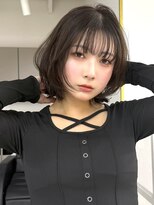 ワンズ リー 上大岡店(One's ly)&nbsp;小顔黒髪クラゲヘアー_ボブウルフ顔まわりレイヤーくびれ