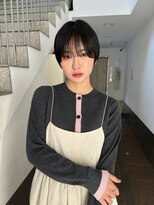トリッカ シブヤ(TRICCA SHIBUYA) マッシュショート/黒髪/シースルーバング/小顔/束感/透明感