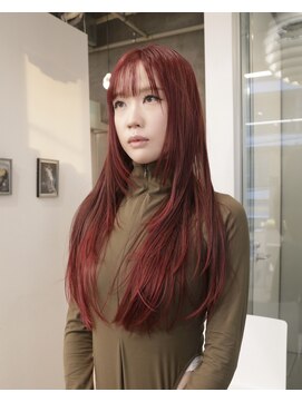 オーオシカシカスペース(OOO YY Space) ステップカットでつくったレイヤーと赤のエンドカラー