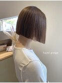 髪質改善×ミニボブ×ハイライト