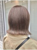 タッセルボブ グレージュ ミルクティーカラー