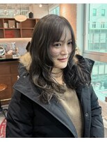 ベンジー 金山店(benji)&nbsp;レイヤーカット×オリーブたっぷりな透明感カラー