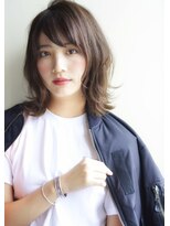 ロロ(ro-ro)&nbsp;【恵比寿ro-ro】小顔外ハネミディアム×オリーブベージュ