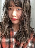 学生限定　太めのロッドで巻かない、外国人のくせ毛風パーマ