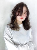 インスタで人気の透明感ある、ゆるふわヘアー