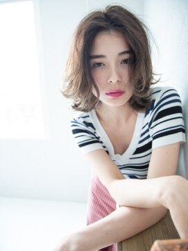 ヘア ライフ ワイレア(HAIR LIFE Wailea) 外ハネミディ　【大森　Wailea】