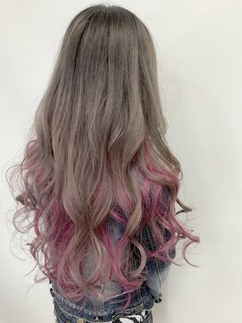 トリニティ(trinity) グレージュ×ピンクパープルグラデーション