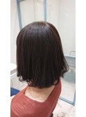 ミディアムヘアースタイリング