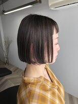 ルーム(room)&nbsp;【room 和枝】グレージュ×ラベンダー×ミニボブ【長野　塩尻】