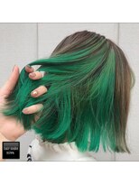 ヘアメイクミワ(HAIR+MAKE MIWA) dark beige×forest green