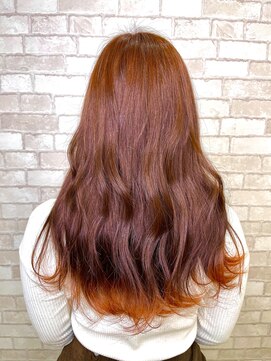 エムロード 深草店 オレンジ裾カラー