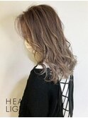 外国人風×バレイヤージュ×ベージュ