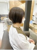 ショート×グレージュ