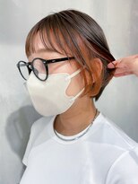 アルバム 渋谷パルコ(ALBUM) オレンジベージュインナー_グレージュカラーボブウルフ_ba348231