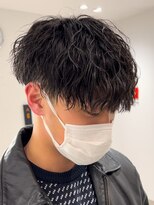 リップス 栄(LIPPS)&nbsp;波巻きスパイラルパーマイメチェンウェット質感ツーブロック