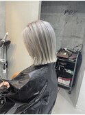 ハイトーン　切りっぱなしボブ