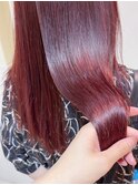 "ブラウン×髪質改善オージュア"艶ロブ