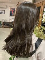 マイ ヘア デザイン 岡崎(MY hair design) 斜めバング/グレージュカラー/シルキーベージュ/岡崎