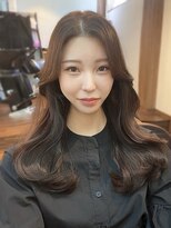 ヒョンミョン ライズバイレボ 取手店(hyon myon/RISE by REVO)&nbsp;レイヤーカット/デザインカラー/オリーブベージュ[取手/取手駅]