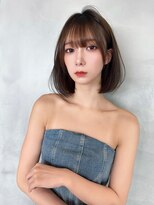 ロンド ジュルード 名古屋(Lond jeloud)&nbsp;垢抜け耳かけボブ　大人ボブ　前下がりボブ