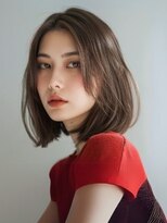 フラウ 柳沢店&nbsp;黒髪/ボブルフ/ネビージュ/小顔/ワンレン/柳沢/髪質改善/前髪