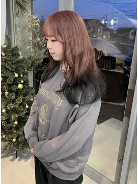 ボトル(bottle) pink black gradation