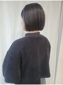 扱いやすい◎ぱつっとミニボブ