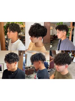 パーマの種類が豊富なので、幅広いメンズにおすすめ！パーマが得意なサロンだからこそできる仕上がり。