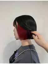 ヘアーアートミュージアム(Hair Art Museum) ミニボブ／イヤリングカラー／ぱつんとスタイル