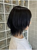 #ブルーブラック#ブリーチなし
