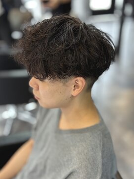 ニアウ 高崎店(Niau) メンズマッシュシャドウパーマ群馬高崎眉毛韓国刈り上げ