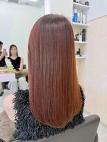 フラッフィー(Fluffy) ブリーチ無しピンクブラウン