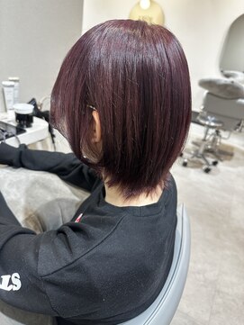 津市ロングレイヤーカットハッシュカット透明感カラー重めロング