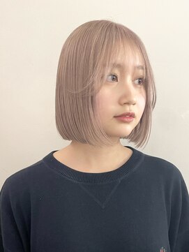 サンクプロジェクト(cinq PROJECT) 原宿韓国顔まわりミルクティーベージュミルクティーグレージュ