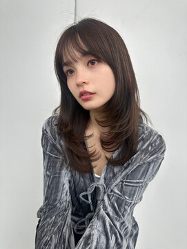 ガーデントウキョウ(GARDEN Tokyo) ミディアムレイヤー/顔まわりレイヤー/寒色ブラウン