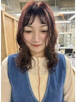 イン(in.)&nbsp;くしゃっとパーマ/暖色カラー/透明感